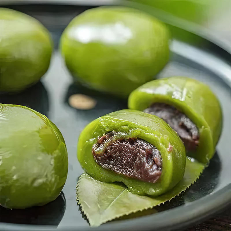 Zielone kule ryżowe